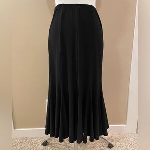 Joseph Ribkoff Black Tulip Hem Midi Skirt sz 16